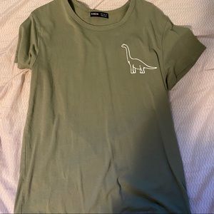 shein dinosaur graphic tee